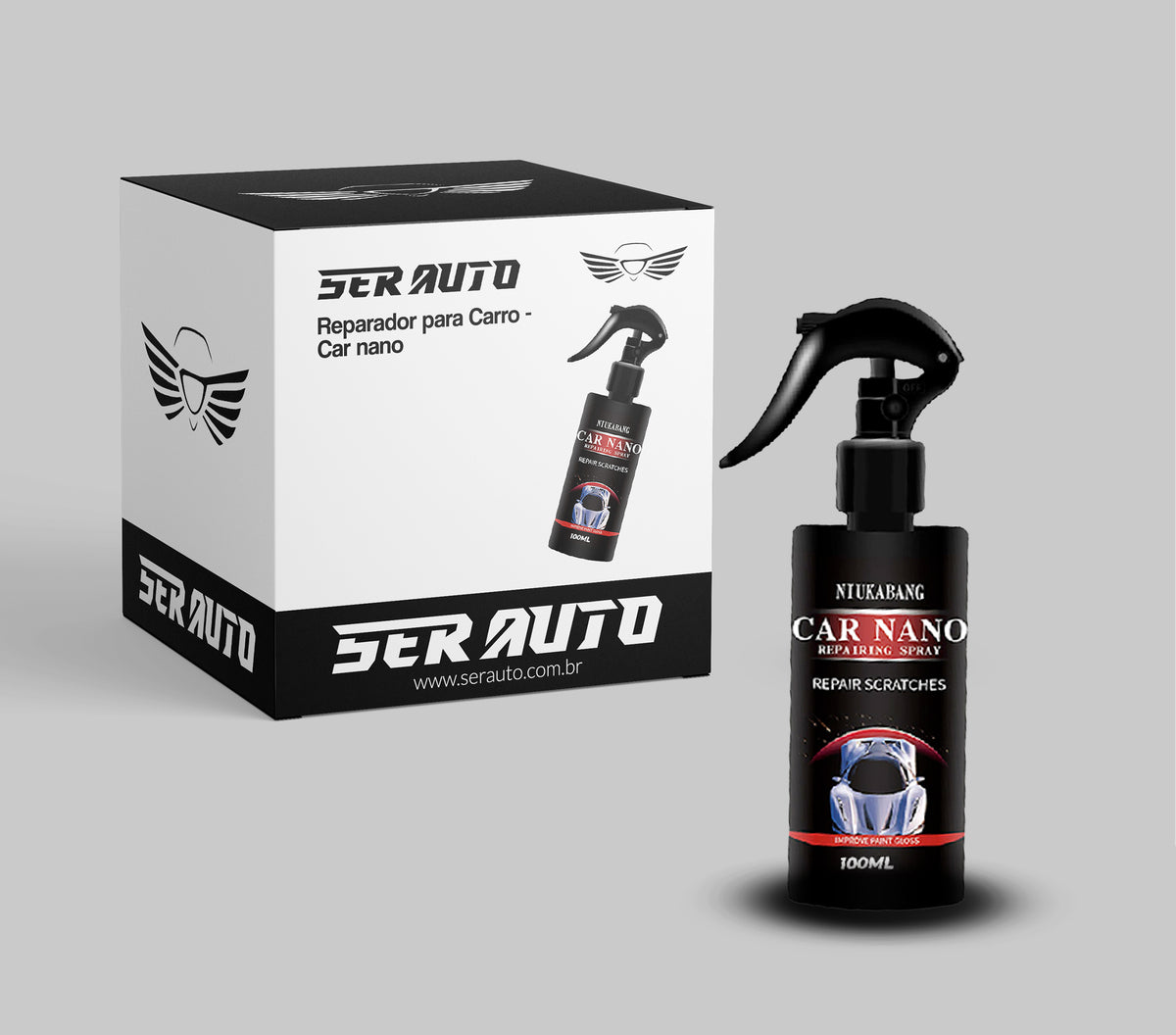 Super Spray de Reparo de Pintura de Automotivo Hidrofóbico - SerCera