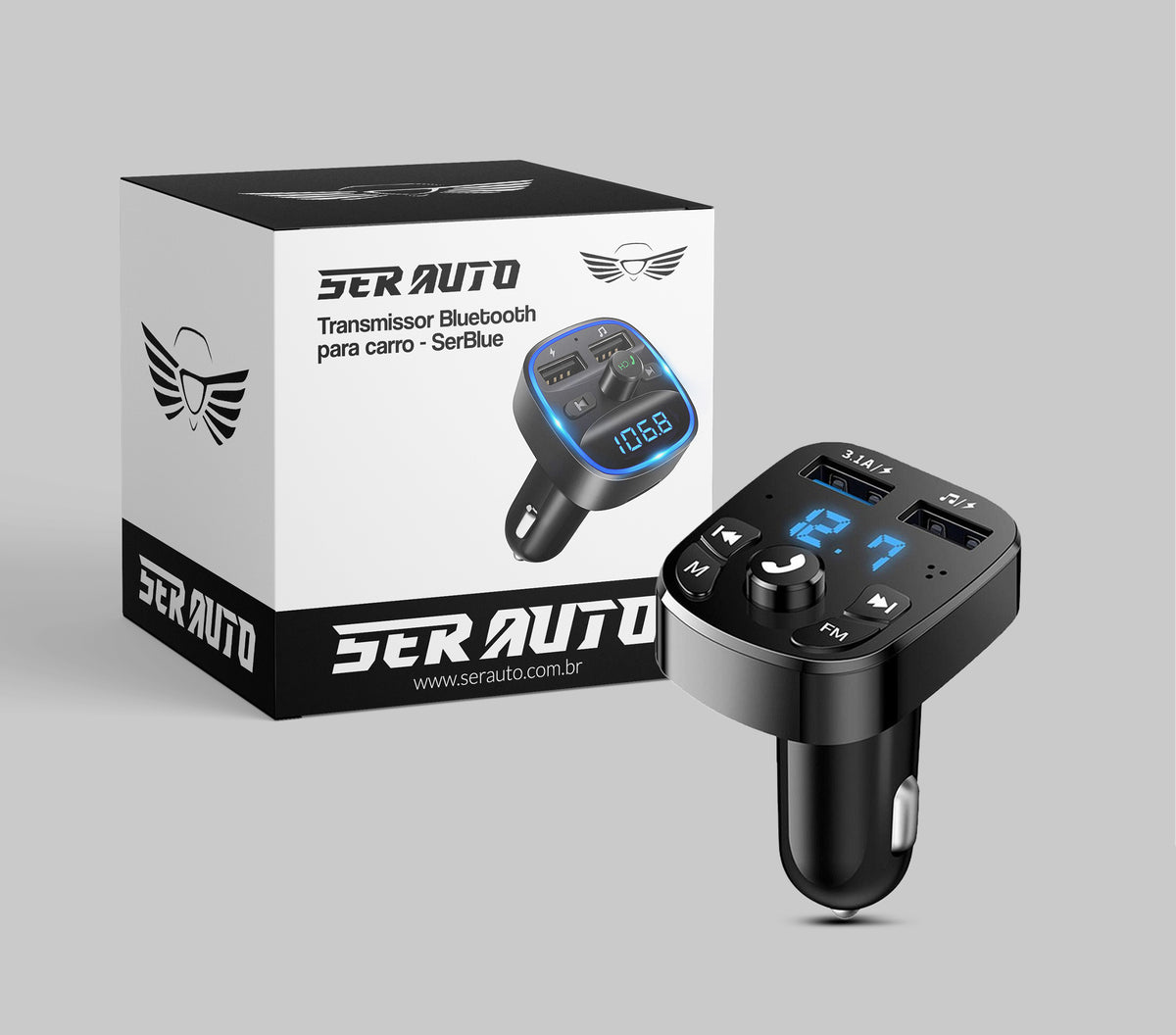 Transmissor Bluetooth para Carro - SerBlue