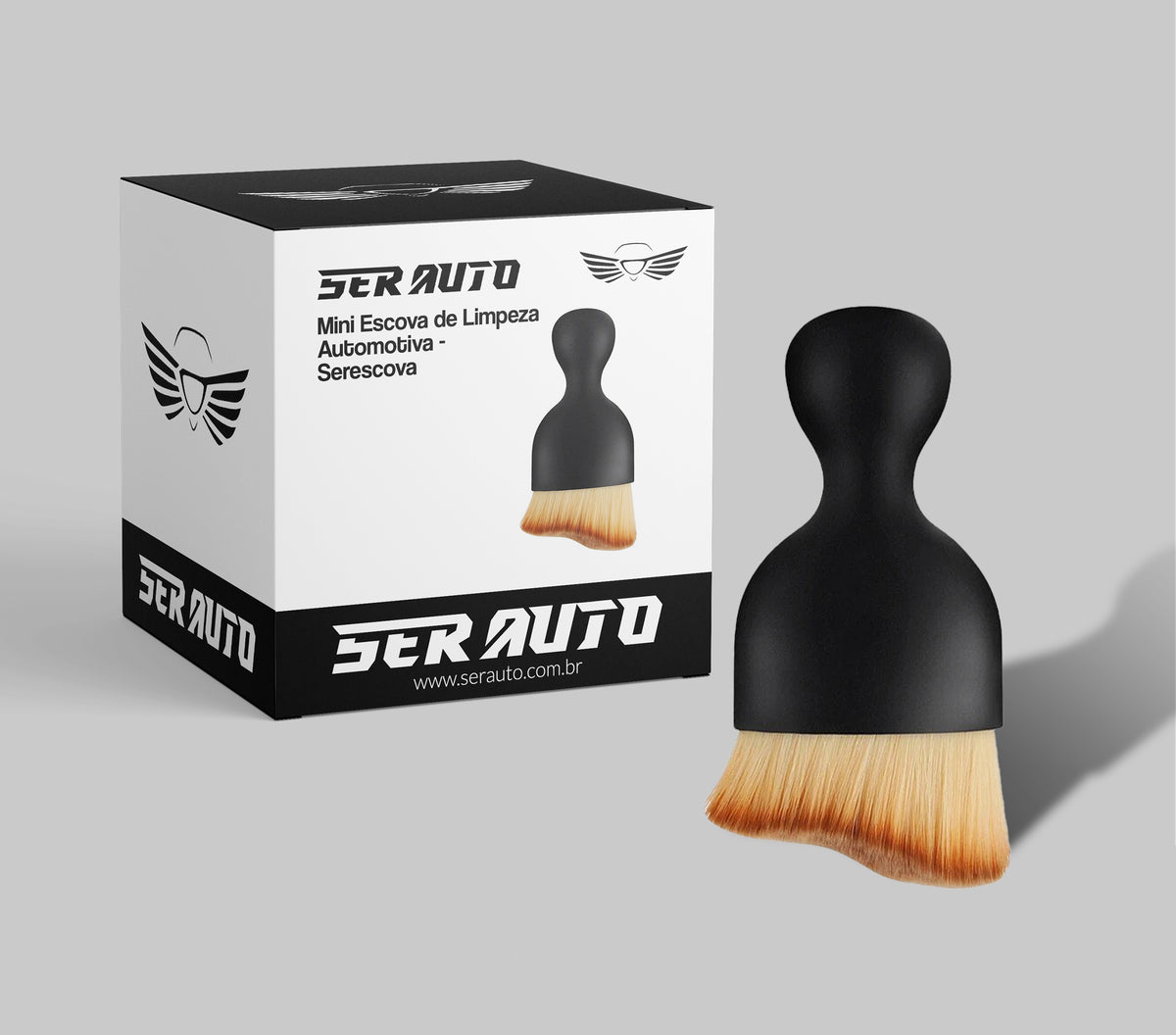 Mini Escova de Limpeza Automotiva - Serescova